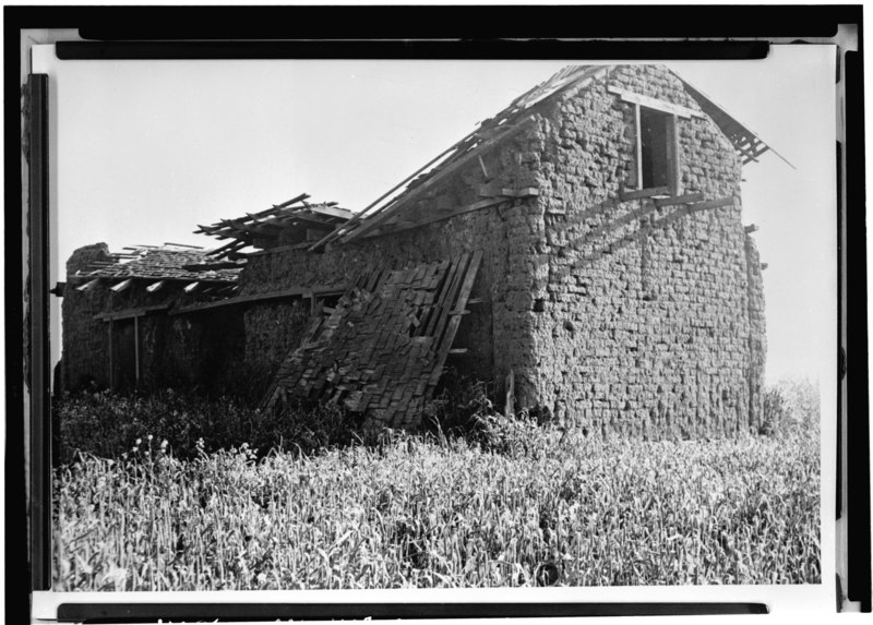 File:Historic American Buildings Survey Willis Foster, Photographer Photo Taken- February 1940 View of end - Fulgencio Higuera Adobe, Fremont, Alameda County, CA HABS CAL,1-WARM,2-2.tif