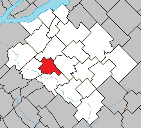 Honfleur Quebec location diagram.png