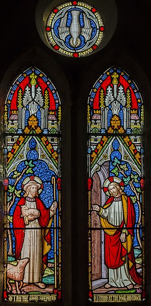 File:Honington (Lincs), St Wilfred's church,Stained glass window (25683951673).jpg