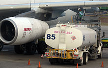 An Iberia Airbus A340 being fueled at La Aurora International Airport IBE-refueling-gua.jpg
