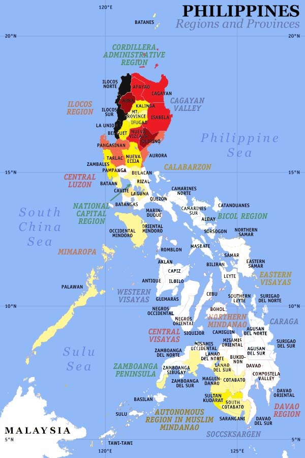 Ilokano-speaking density per province. Enlarge picture to see percent distribution.