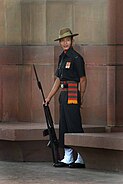 Indian Army Gurkha with L1A1 (FN FAL) and traditional bayonet