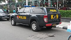 An Indonesian K9 Police Unit Vehicle