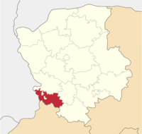 Іванічаўскі раён на мапе