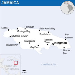 जमैका के लोकेशन