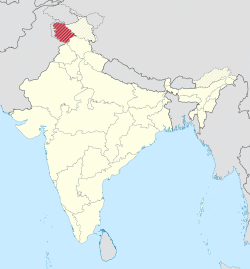 Jammu e Kashmir - Localizzazione