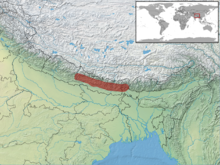 Japalura tricarinata distribution.png