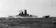 Japanese battleship Yamato running trials off Bungo Strait, 20 October 1941.jpg