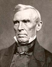 John J. Crittenden, an influential Whig leader who later established the short-lived Constitutional Union Party to contest the election of 1860 John Jordan Crittenden - Brady 1855.jpg