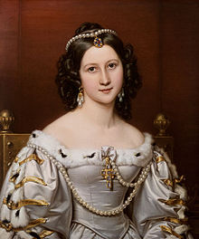 Charlotte von Hagn as Thekla, 1828 Joseph Karl Stieler - Charlotte von Hagn, 1828.jpg