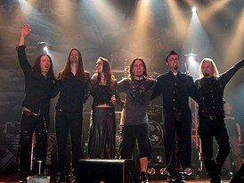 Kamelot в г. Праттельн, 2009 г. Л-П: Янгблад, Палотей, Марцке, Грилло, Хан, Тибетс.