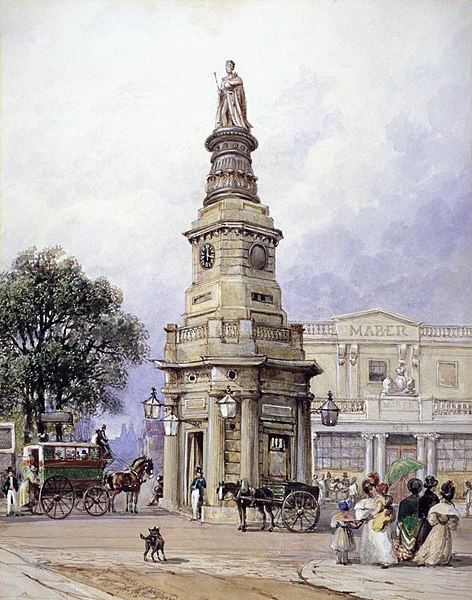 The 19th century monument to George IV, since demolished, that gave the area its name