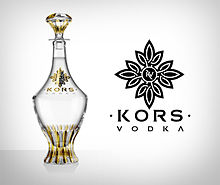 Kors Vodka bottle and Kors logo Kors Vodka Brand.jpg