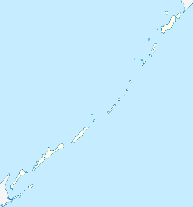 ユジノ・クリリスクの位置（千島列島内）