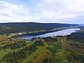 Lac des Rousses, vue aérienne