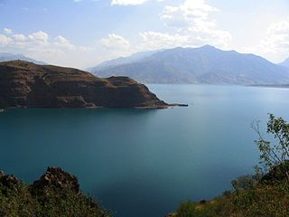 Lake Charvak reservoir