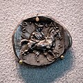 Larisa - 420-395 BC - silver drachma - head of Larisa - Thessalos leading horse - Berlin MK AM