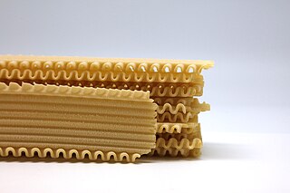 <span class="mw-page-title-main">Lasagnette</span> Type of pasta