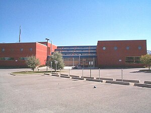 View of the southwest side of the school Lester B. Pearson High School 10.jpg