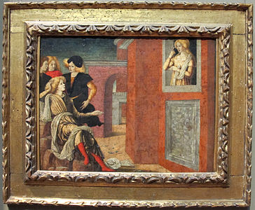 Scêna da novéla do zugòu de scàcchi, 1467-1476 (MET)