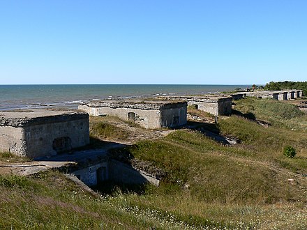 Fortress ruins on the Baltic Sea coast in Karosta, near Liepaja