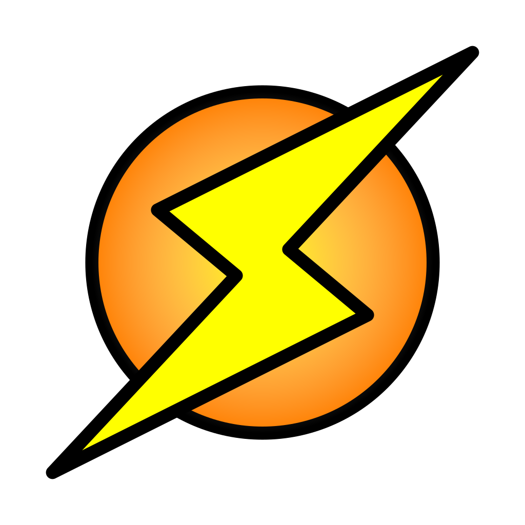 File Lightning Bolt On Circle Svg Wikipedia