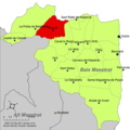Розташування муніципалітету у комарці Бахо-Маестрасго