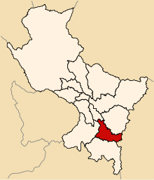 Location of the province Canas in Cusco.svg