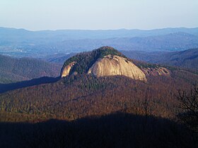 Vedere a stâncii de sticlă.