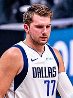 Luka Doncic was selected 3rd overall by the Atlanta Hawks (traded to the Dallas Mavericks). Luka Doncic 2021.jpg