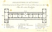 München Pinakothek Raumplan 1838 Georg Franz.jpg