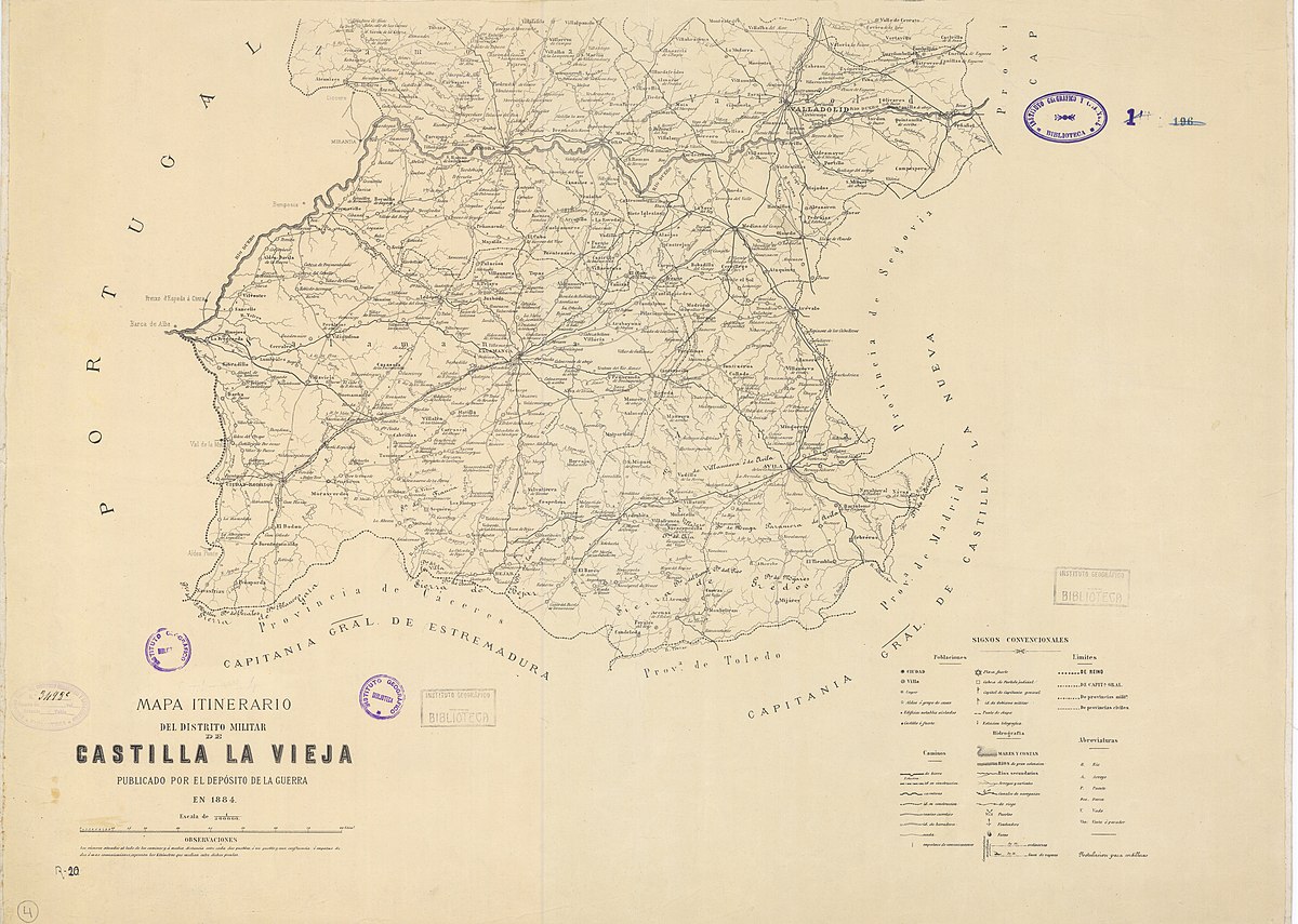 aritmética Confiar subasta File:MAPA DE CASTILLA LA VIEJA EN 1884.jpg - Wikimedia Commons
