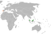 Location map for Malaysia. And Portugal.