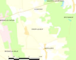 Crespy-le-Neuf – Mappa