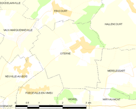 Mapa obce Citerne