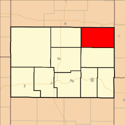 Map highlighting Liberty Township, Elk County, Kansas.svg