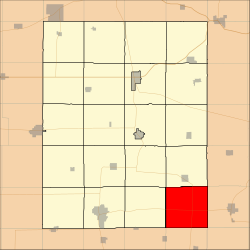 Map highlighting Putnam Township, Fayette County, Iowa.svg