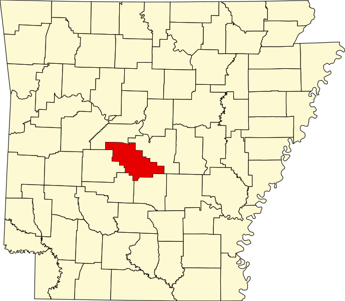 صورة:Map of Arkansas highlighting Saline County.svg