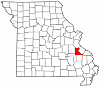 Map of Missouri highlighting St. Francois County.png