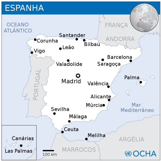 Ficheiro:Mapa de Espanha (OCHA).svg – Wikipédia, a enciclopédia livre
