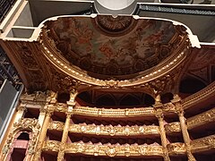Détail de la maquette de l'Opéra Garnier, Paris, musée d'Orsay