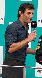 Mark Webber racing driver, 2015 World Endurance Drivers Champion, 2002-2013 Formula 1 driver