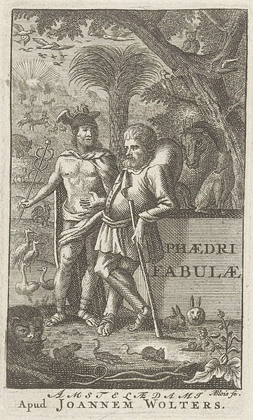 File:Mercurius, schrijver en dieren Titelpagina voor S.n. Phaedri fabulae, s.a., RP-P-2016-863 (cropped).jpg