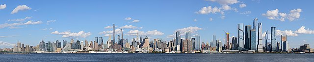 Image: Midtown Manhattan from Weehawken September 2021 panorama 1