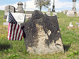 Easrly settler’s tombstone in Prospect Cemetery, Brackenridge, Pennsylvania