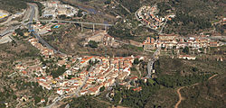 Skyline of Monistrol de Montserrat