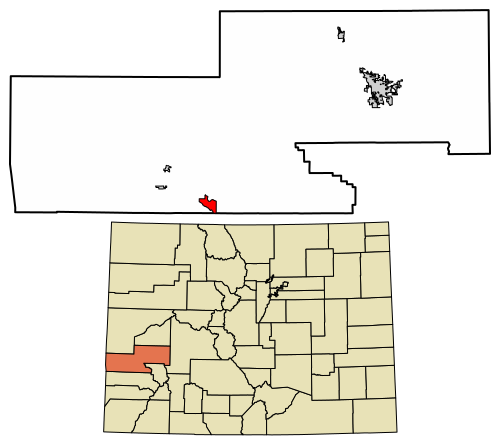 File:Montrose County Colorado Incorporated and Unincorporated areas Redvale Highlighted 0863705.svg