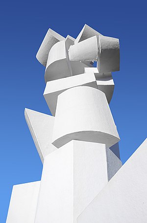 Monumento al Campesino by César Manrique at the roundabout of road of LZ-20 and LZ-30, San Bartolomé, Lanzarote, Canary Islands, Spain.