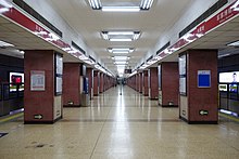 Muxidi station platform (October 2018)