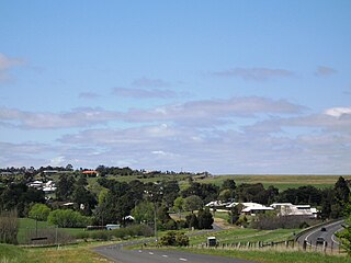 Myrniong Town in Victoria, Australia